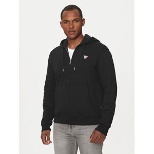 Guess Jeans Mikina M4YQ28 K9V31 Čierna Regular Fit Muži Guess Jeans Mikina M4YQ28 K9V31 Čierna Regular Fit Muži