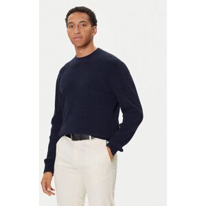 BOSS Sveter P-Horso 50549989 Tmavomodrá Regular Fit Muži BOSS Sveter P-Horso 50549989 Tmavomodrá Regular Fit Muži