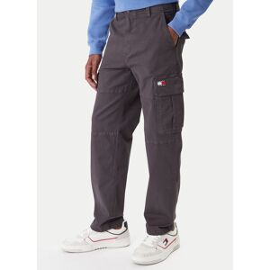 Tommy Jeans Bavlnené nohavice Sonny DM0DM22651 Sivá Slim Fit Muži Tommy Jeans Bavlnené nohavice Sonny DM0DM22651 Sivá Slim Fit Muži