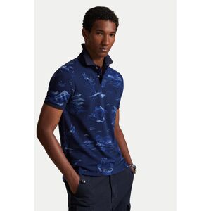 Polo Ralph Lauren Polokošeľa 710P04012001 Tmavomodrá Custom Slim Fit Muži Polo Ralph Lauren Polokošeľa 710P04012001 Tmavomodrá Custom Slim Fit Muži