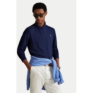 Polo Ralph Lauren S dlhými rukávmi 710760121 Tmavomodrá Slim Fit Muži Polo Ralph Lauren S dlhými rukávmi 710760121 Tmavomodrá Slim Fit Muži