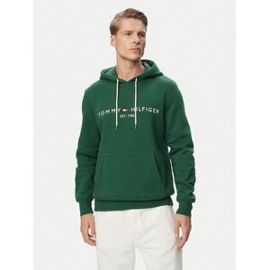 Tommy Hilfiger Mikina Logo MW0MW11599 Tmavo zelená Regular Fit Muži Tommy Hilfiger Mikina Logo MW0MW11599 Tmavo zelená Regular Fit Muži