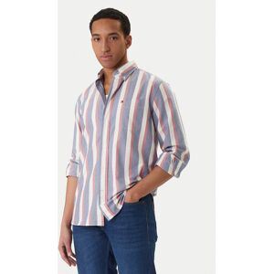 Tommy Hilfiger Košeľa Heritage MW0MW41695 Fialová Regular Fit Muži Tommy Hilfiger Košeľa Heritage MW0MW41695 Fialová Regular Fit Muži