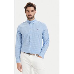 Tommy Hilfiger Košeľa Poplin MW0MW43319 Modrá Regular Fit Muži Tommy Hilfiger Košeľa Poplin MW0MW43319 Modrá Regular Fit Muži