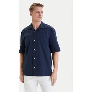 Tommy Hilfiger Košeľa MW0MW42645 Tmavomodrá Regular Fit Muži Tommy Hilfiger Košeľa MW0MW42645 Tmavomodrá Regular Fit Muži