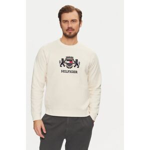 Tommy Hilfiger Mikina Icon MW0MW38349 Écru Regular Fit Muži Tommy Hilfiger Mikina Icon MW0MW38349 Écru Regular Fit Muži