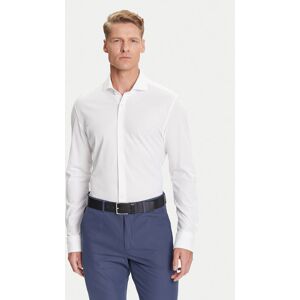 BOSS Košeľa P-Hank 50527675 Biela Slim Fit Muži BOSS Košeľa P-Hank 50527675 Biela Slim Fit Muži