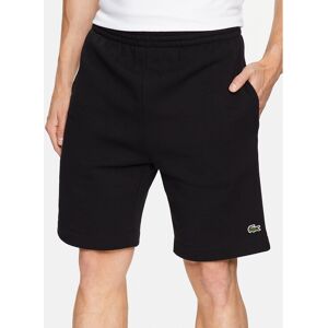 Lacoste Športové kraťasy GH9627 Čierna Regular Fit Muži Lacoste Športové kraťasy GH9627 Čierna Regular Fit Muži