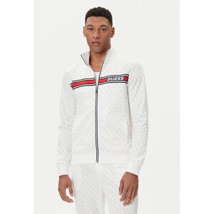 Guess Mikina Z2BQ06 K7122 Biela Regular Fit Muži Guess Mikina Z2BQ06 K7122 Biela Regular Fit Muži