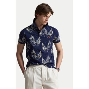 Polo Ralph Lauren Polokošeľa 710B18828001 Tmavomodrá Custom Slim Fit Muži Polo Ralph Lauren Polokošeľa 710B18828001 Tmavomodrá Custom Slim Fit Muži