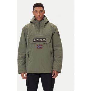 Napapijri Bunda anorak Rainforest Pocket 2 NP0A4GMD Zelená Regular Fit Muži Napapijri Bunda anorak Rainforest Pocket 2 NP0A4GMD Zelená Regular Fit Muži