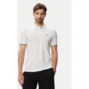 BOSS Polokošeľa Game 1 50564785 Biela Slim Fit Muži BOSS Polokošeľa Game 1 50564785 Biela Slim Fit Muži