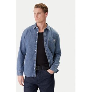 Calvin Klein Jeans džínsová košeľa LV04RE708G Modrá Regular Fit Muži Calvin Klein Jeans džínsová košeľa LV04RE708G Modrá Regular Fit Muži
