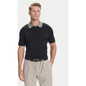 BOSS Polokošeľa H-Parlay 302 50545487 Čierna Regular Fit Muži BOSS Polokošeľa H-Parlay 302 50545487 Čierna Regular Fit Muži