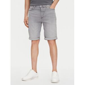 HUGO Džínsové šortky 50537720 Sivá Slim Fit Muži HUGO Džínsové šortky 50537720 Sivá Slim Fit Muži