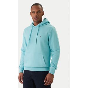 Tommy Hilfiger Mikina Essential MW0MW37235 Tyrkysová Regular Fit Muži Tommy Hilfiger Mikina Essential MW0MW37235 Tyrkysová Regular Fit Muži