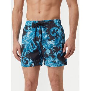 Versace Jeans Športové kraťasy 80GAD11D Čierna Regular Fit Muži Versace Jeans Športové kraťasy 80GAD11D Čierna Regular Fit Muži