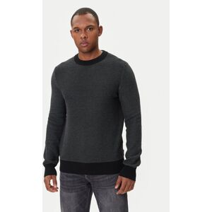 BOSS Sveter Klapok 50548673 Čierna Regular Fit Muži BOSS Sveter Klapok 50548673 Čierna Regular Fit Muži