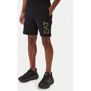 EA7 Emporio Armani Športové kraťasy 7M001564 AF17787 Čierna Regular Fit Muži EA7 Emporio Armani Športové kraťasy 7M001564 AF17787 Čierna Regular Fit Muži