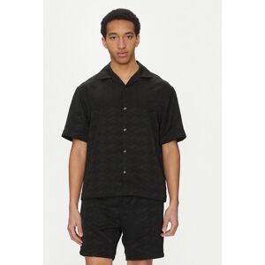 HUGO Košeľa Espino 50539288 Čierna Oversize Muži HUGO Košeľa Espino 50539288 Čierna Oversize Muži