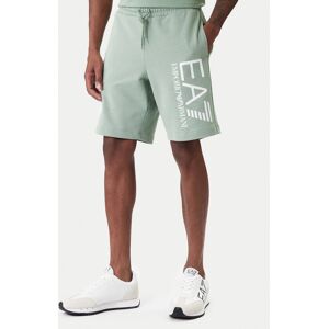 EA7 Emporio Armani Športové kraťasy 7M001414 AF22266 U7243 Zelená Regular Fit Muži EA7 Emporio Armani Športové kraťasy 7M001414 AF22266 U7243 Zelená Regular Fit Muži