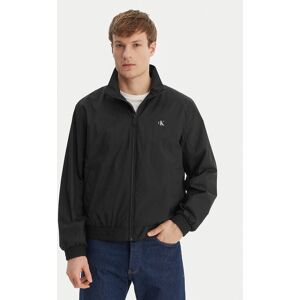 Calvin Klein Jeans Prechodná bunda Harrington LV04RF520G Čierna Regular Fit Muži Calvin Klein Jeans Prechodná bunda Harrington LV04RF520G Čierna Regular Fit Muži