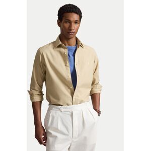 Polo Ralph Lauren Košeľa 710805564515 Svetlo béžová Regular Fit Muži Polo Ralph Lauren Košeľa 710805564515 Svetlo béžová Regular Fit Muži