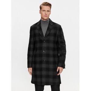 Boss Vlnený kabát H-Hyde-C-224 50502270 Čierna Regular Fit Muži Boss Vlnený kabát H-Hyde-C-224 50502270 Čierna Regular Fit Muži