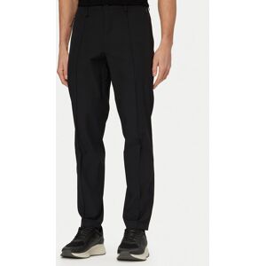 BOSS Bavlnené nohavice PS Spirit70 50558948 Čierna Tapered Fit Muži BOSS Bavlnené nohavice PS Spirit70 50558948 Čierna Tapered Fit Muži