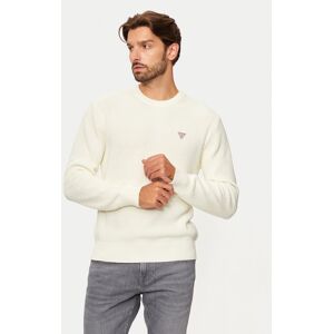 Guess Jeans Sveter M4BR30 Z3HM1 Écru Regular Fit Muži Guess Jeans Sveter M4BR30 Z3HM1 Écru Regular Fit Muži