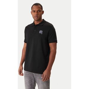 KARL LAGERFELD Polokošeľa 745022 561235 Čierna Regular Fit Muži KARL LAGERFELD Polokošeľa 745022 561235 Čierna Regular Fit Muži