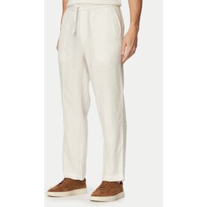 HUGO Bavlnené nohavice Cino 262FW 50562791 Krémová Straight Fit Muži HUGO Bavlnené nohavice Cino 262FW 50562791 Krémová Straight Fit Muži