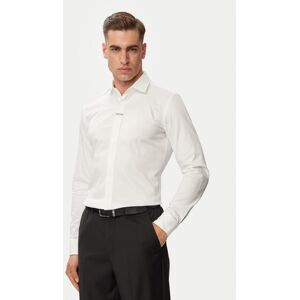 HUGO Košeľa Kenno 50566215 Biela Slim Fit Muži HUGO Košeľa Kenno 50566215 Biela Slim Fit Muži