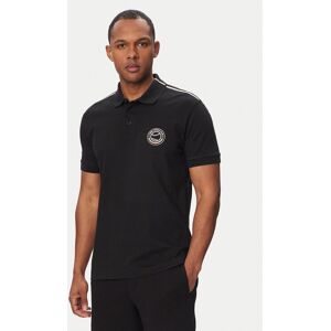 BOSS Polokošeľa Open 50560261 Čierna Regular Fit Muži BOSS Polokošeľa Open 50560261 Čierna Regular Fit Muži
