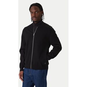 Calvin Klein Kardigán LV040EM324 Čierna Regular Fit Muži Calvin Klein Kardigán LV040EM324 Čierna Regular Fit Muži