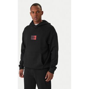 HUGO Mikina Danohood 50553145 Čierna Relaxed Fit Muži HUGO Mikina Danohood 50553145 Čierna Relaxed Fit Muži