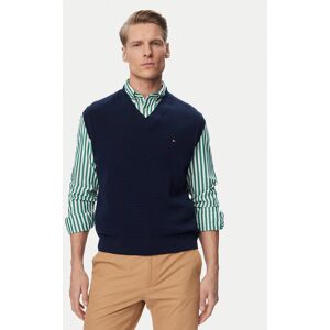 Tommy Hilfiger Sveter MW0MW43244 Tmavomodrá Regular Fit Muži Tommy Hilfiger Sveter MW0MW43244 Tmavomodrá Regular Fit Muži