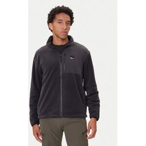 Jack Wolfskin Fleecová mikina Sumetro Fz A64108 Čierna Relaxed Fit Muži Jack Wolfskin Fleecová mikina Sumetro Fz A64108 Čierna Relaxed Fit Muži