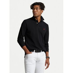 Polo Ralph Lauren Polokošeľa 710680790045 Čierna Custom Slim Fit Muži Polo Ralph Lauren Polokošeľa 710680790045 Čierna Custom Slim Fit Muži