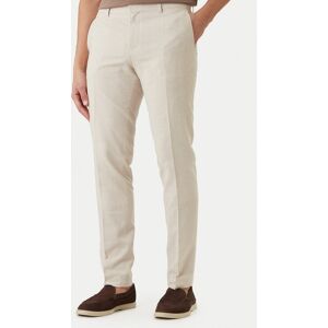 BOSS Bavlnené nohavice H-Genius-253 50561874 Béžová Slim Fit Muži BOSS Bavlnené nohavice H-Genius-253 50561874 Béžová Slim Fit Muži