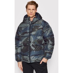 adidas Vatovaná bunda Camo H13566 Zelená Regular Fit Muži adidas Vatovaná bunda Camo H13566 Zelená Regular Fit Muži