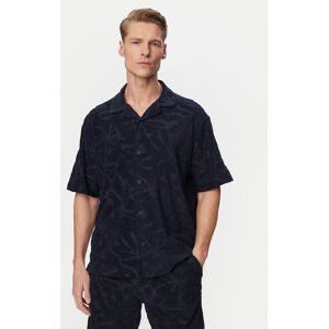 BOSS Polokošeľa Flower 50559204 Tmavomodrá Regular Fit Muži BOSS Polokošeľa Flower 50559204 Tmavomodrá Regular Fit Muži