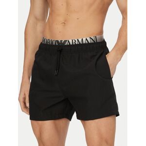 Emporio Armani Športové kraťasy EM000686 AF20432 UC001 Čierna Regular Fit Muži Emporio Armani Športové kraťasy EM000686 AF20432 UC001 Čierna Regular Fit Muži