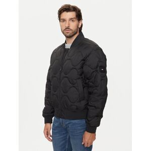 Tommy Hilfiger Bundy bomber MW0MW37341 Čierna Regular Fit Muži Tommy Hilfiger Bundy bomber MW0MW37341 Čierna Regular Fit Muži