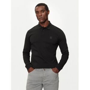Boss Polokošeľa Passerby 50507704 Čierna Slim Fit Muži Boss Polokošeľa Passerby 50507704 Čierna Slim Fit Muži