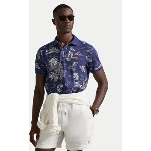 Polo Ralph Lauren Polokošeľa 710B13971001 Tmavomodrá Slim Fit Muži Polo Ralph Lauren Polokošeľa 710B13971001 Tmavomodrá Slim Fit Muži