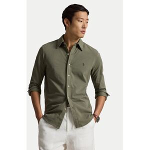Polo Ralph Lauren Košeľa 710654408504 Kaki Regular Fit Muži Polo Ralph Lauren Košeľa 710654408504 Kaki Regular Fit Muži
