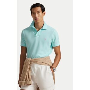 Polo Ralph Lauren Polokošeľa 710536856500 Tyrkysová Slim Fit Muži Polo Ralph Lauren Polokošeľa 710536856500 Tyrkysová Slim Fit Muži