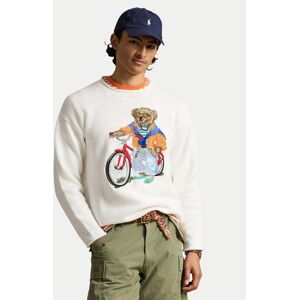 Polo Ralph Lauren Sveter 710B13896001 Biela Regular Fit Muži Polo Ralph Lauren Sveter 710B13896001 Biela Regular Fit Muži