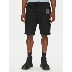 HUGO Športové kraťasy Garlio 50542795 Čierna Regular Fit Muži HUGO Športové kraťasy Garlio 50542795 Čierna Regular Fit Muži